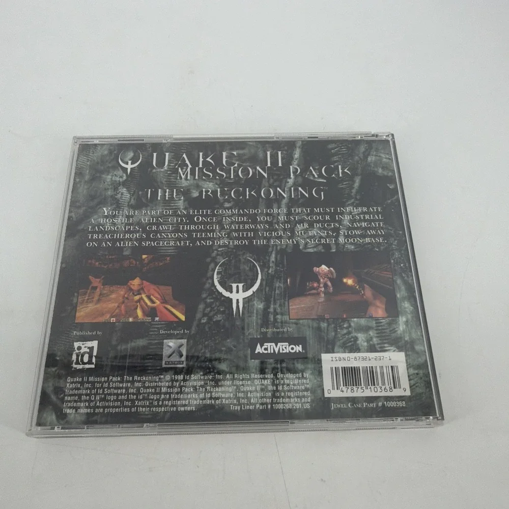 Quake 2 Mission Pack: The Reckoning PC. Original Big Box. Complete